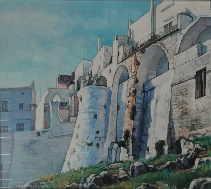 Antiche mura di Ostuni - 80 x 70
